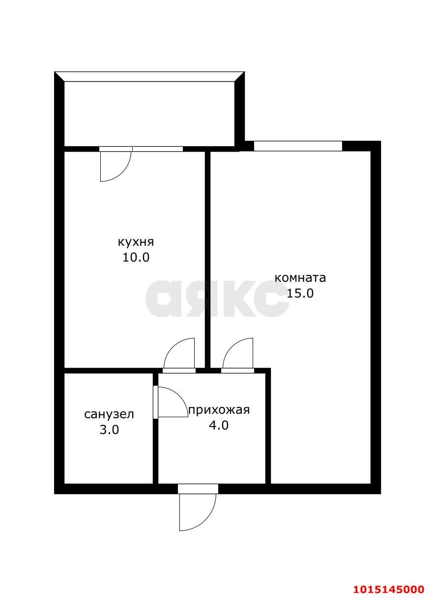 Фото №5: 1-комнатная квартира 36 м² - Краснодар, жилой комплекс Матрёшки, ул. 1-я Ямальская, 5к4