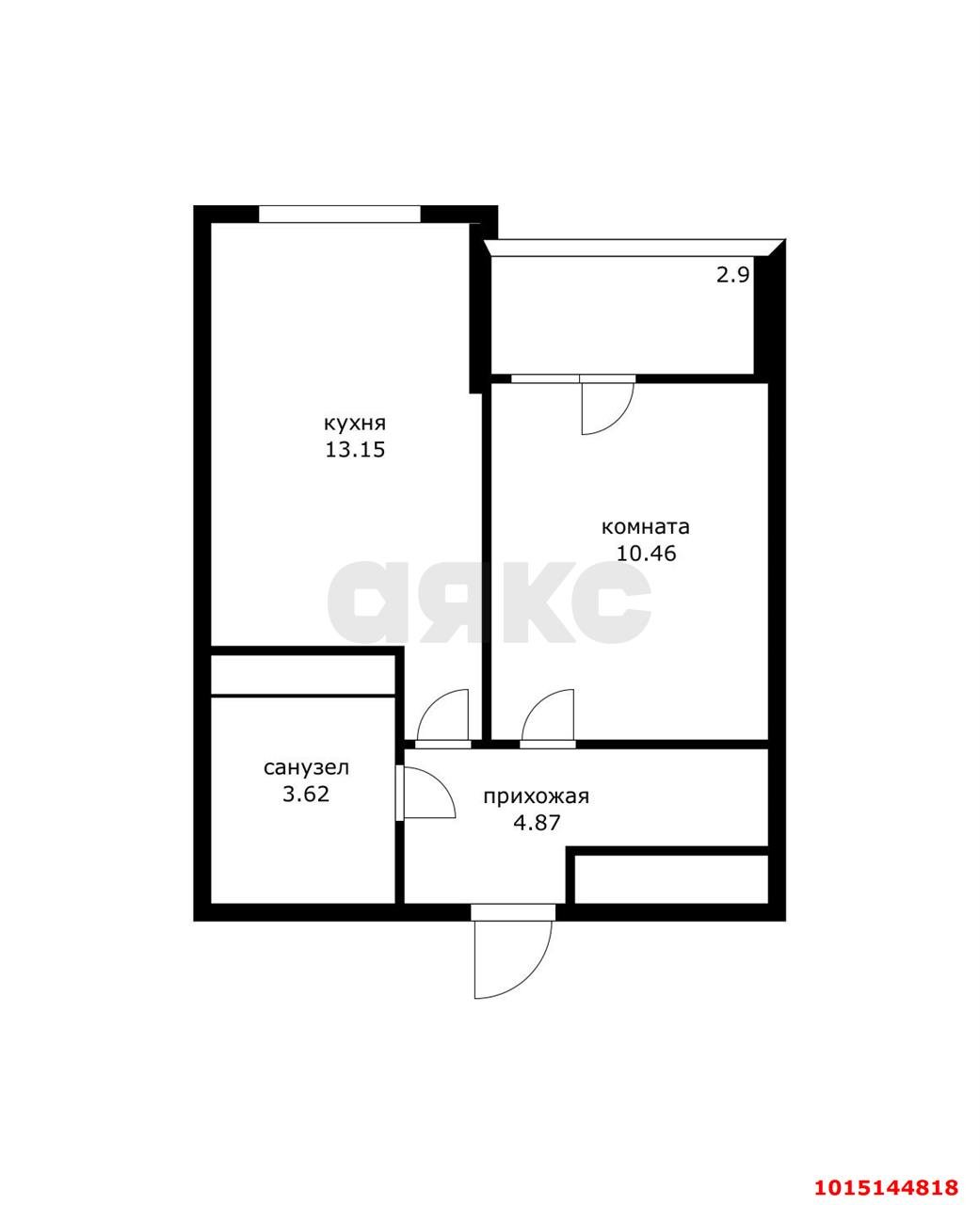 Фото №8: 1-комнатная квартира 35 м² - Краснодар, имени Петра Метальникова, ул. Петра Метальникова, 36