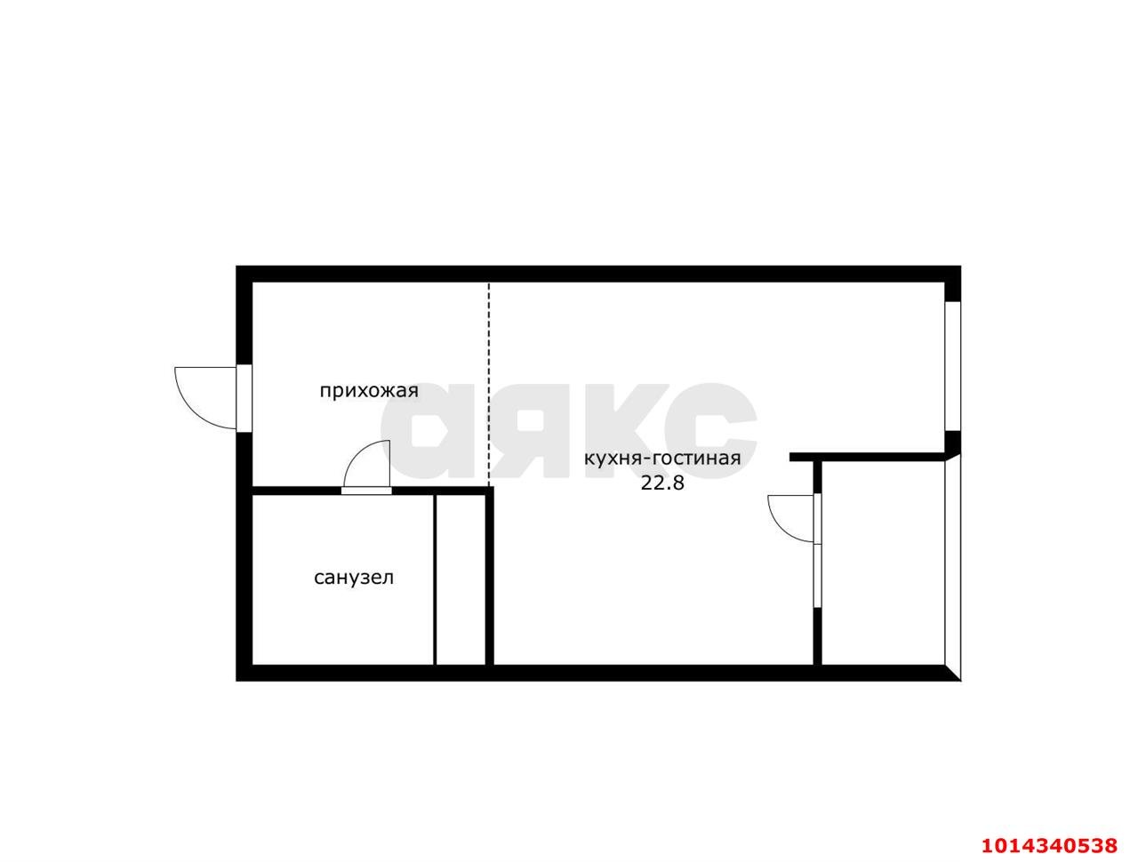 Фото №5: Студия 25 м² - Краснодар, Славянский, ул. Заполярная, 39к9