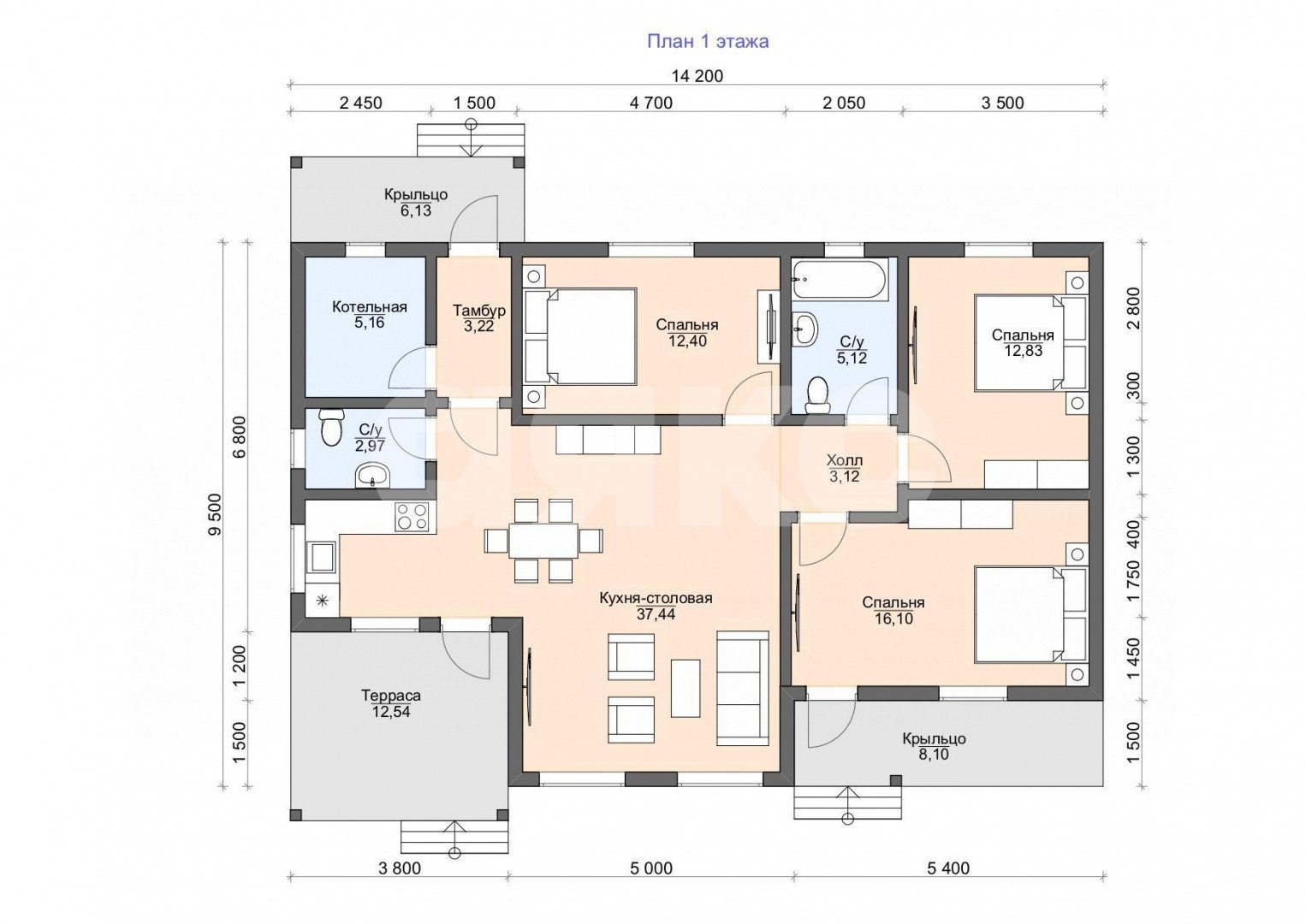 Фото №13: Дом 109 м² + 6.7 сот. - Новогромово, СНТ Хуторок, 5
