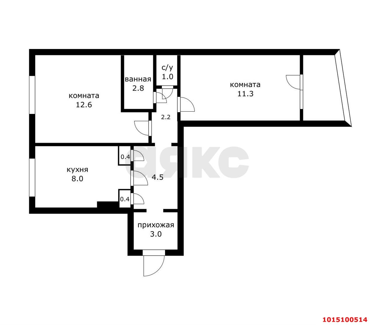 Фото №10: 2-комнатная квартира 46 м² - Краснодар, Юбилейный, ул. 70-летия Октября, 24