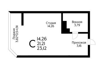Фото №5: Студия 21 м² - Краснодар, мкр. жилой комплекс Ural, ул. Уральская, 87/7