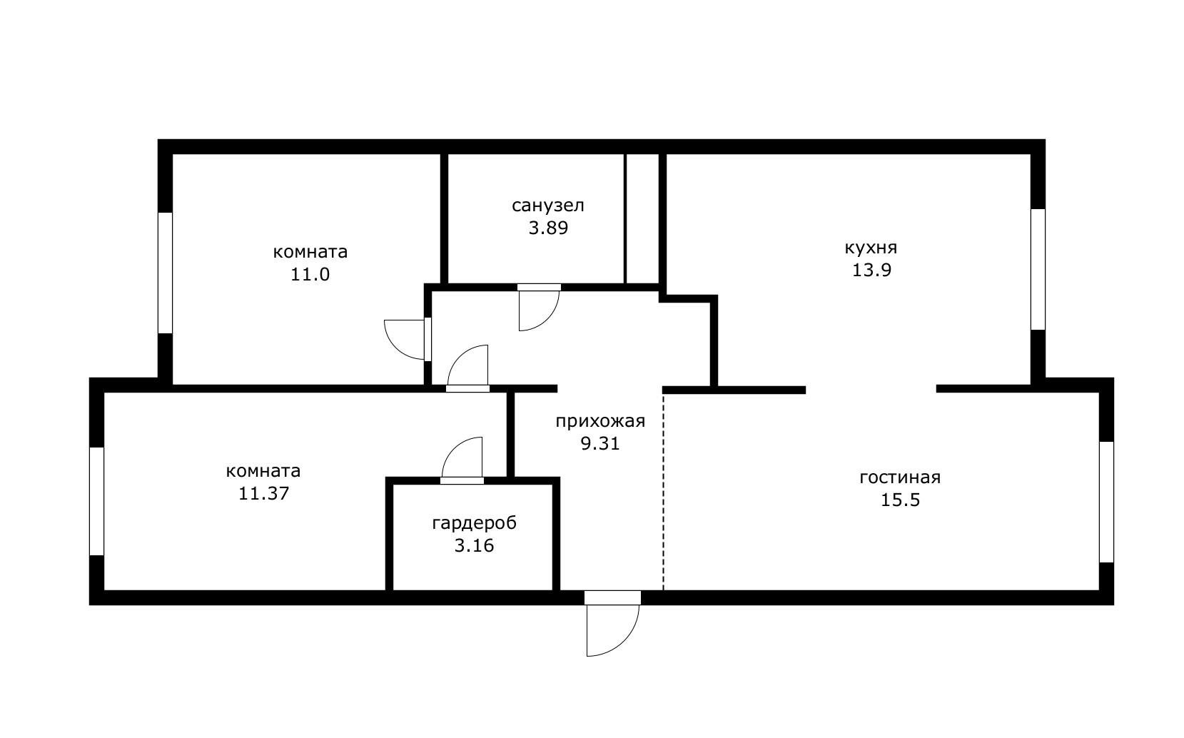 Фото №9: 3-комнатная квартира 70 м² - Новая Адыгея, мкр. жилой комплекс Баланс, ул. Береговая, 1к8