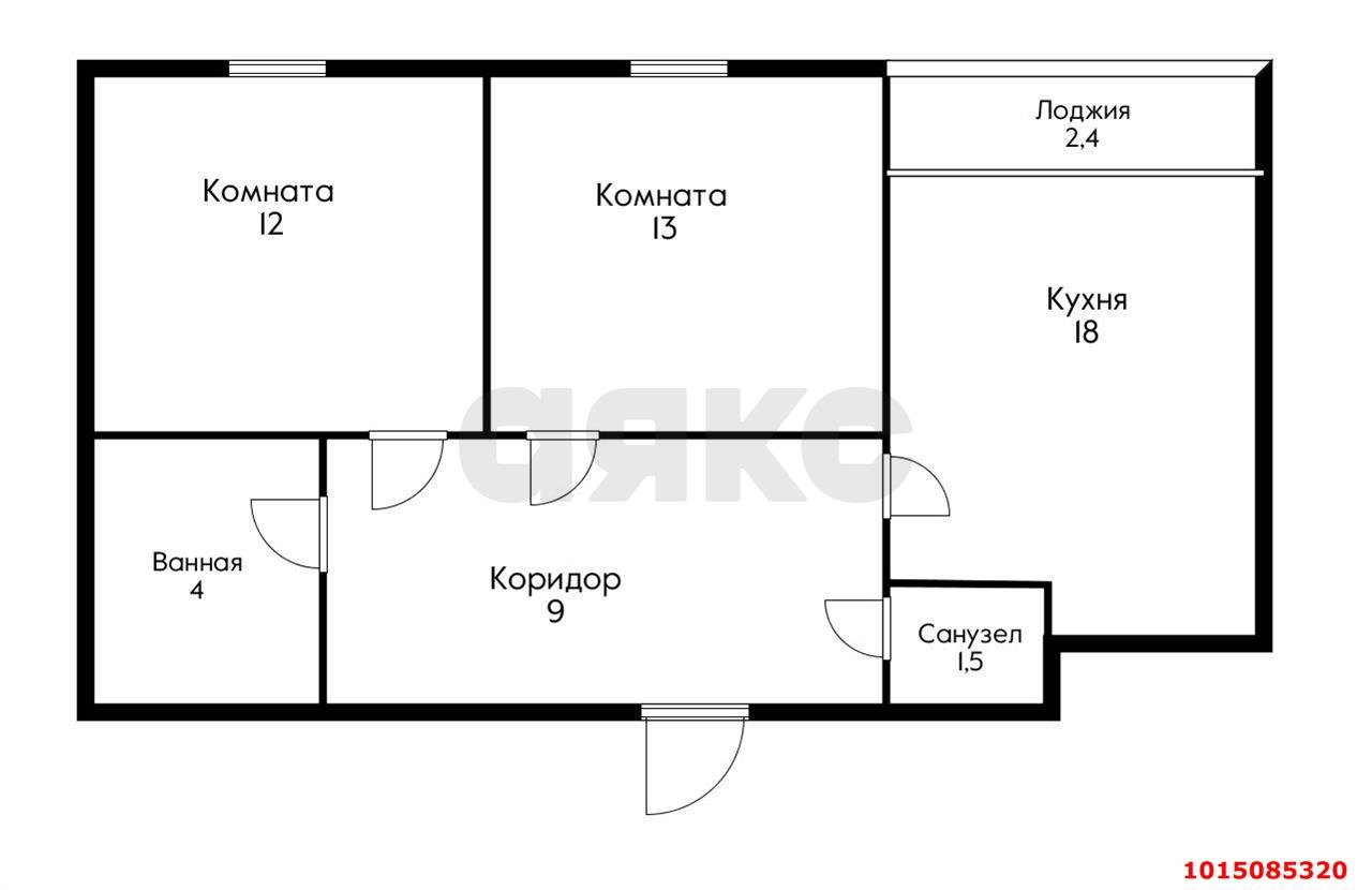 Фото №8: 2-комнатная квартира 59 м² - Знаменский, Родные Просторы, ул. Природная, 10Б