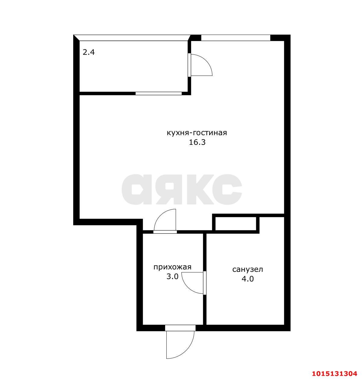 Фото №11: Студия 24 м² - Краснодар, жилой комплекс Самолёт, ул. Западный Обход, 39/2к2
