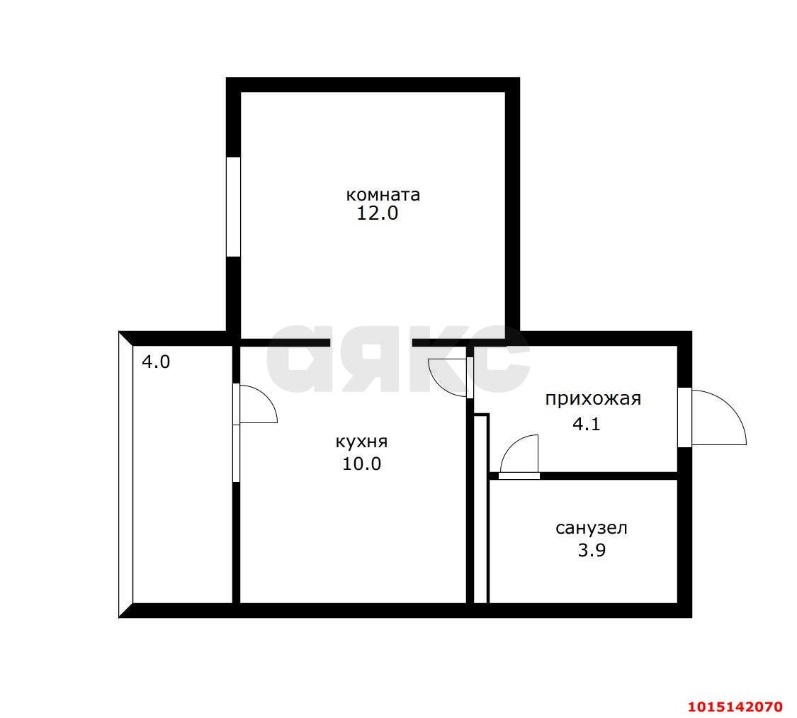 Фото №12: 1-комнатная квартира 30 м² - Краснодар, Восточно-Кругликовский, ул. Героев-Разведчиков, 23