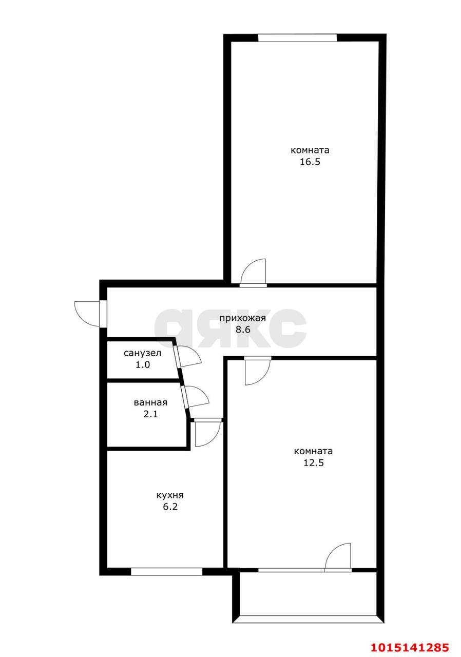 Фото №11: 2-комнатная квартира 46 м² - Краснодар, Славянский, ул. Темрюкская, 65