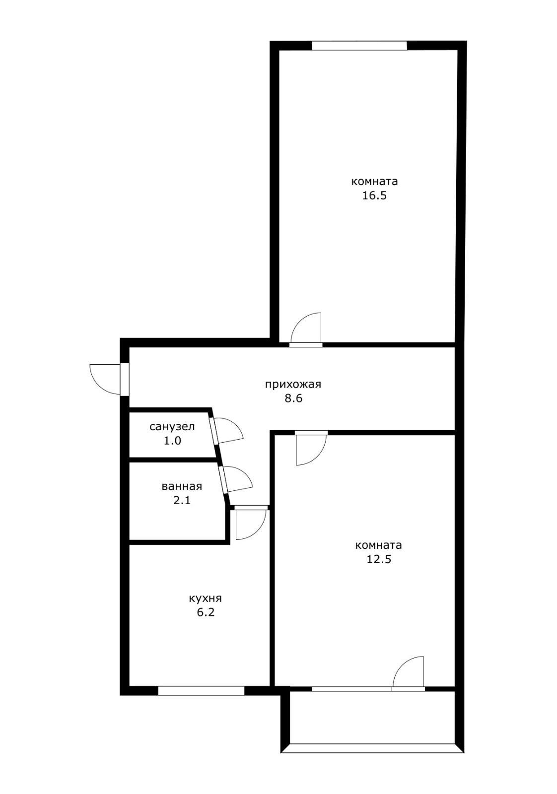 Фото №3: 2-комнатная квартира 46 м² - Краснодар, Прикубанский внутригородской округ, мкр. Славянский, ул. Темрюкская, 65