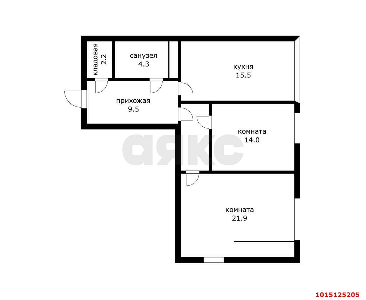 Фото №13: 2-комнатная квартира 63 м² - Краснодар, Завод Измерительных Приборов, ул. Карякина, 5к2