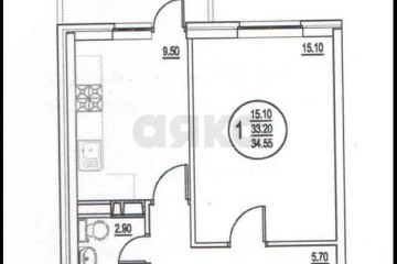 Фото №2: 1-комнатная квартира 37 м² - Краснодар, ж/м имени Демьяна Бедного, ул. Степная, 1/1