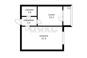 Фото №1: 1-комнатная квартира 40 м² - Российский, мкр. Прикубанский внутригородской округ, пр-д Тверской, 4