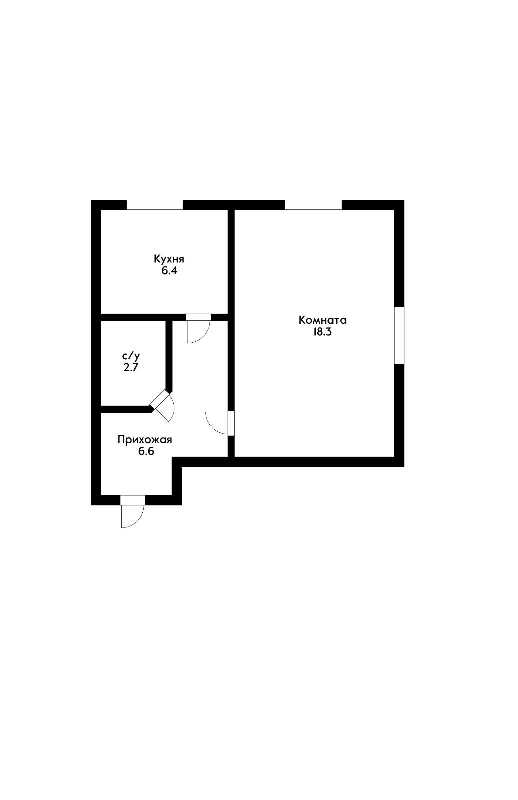 Фото №17: 1-комнатная квартира 34 м² - Российский, мкр. Прикубанский внутригородской округ, ул. Ратной Славы, 7