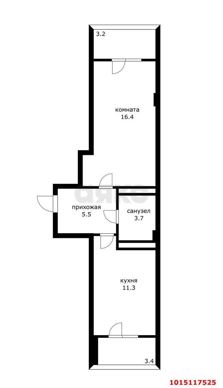 Фото №13: 1-комнатная квартира 36 м² - Краснодар, ЖК Притяжение, ул. Московская, 118к2