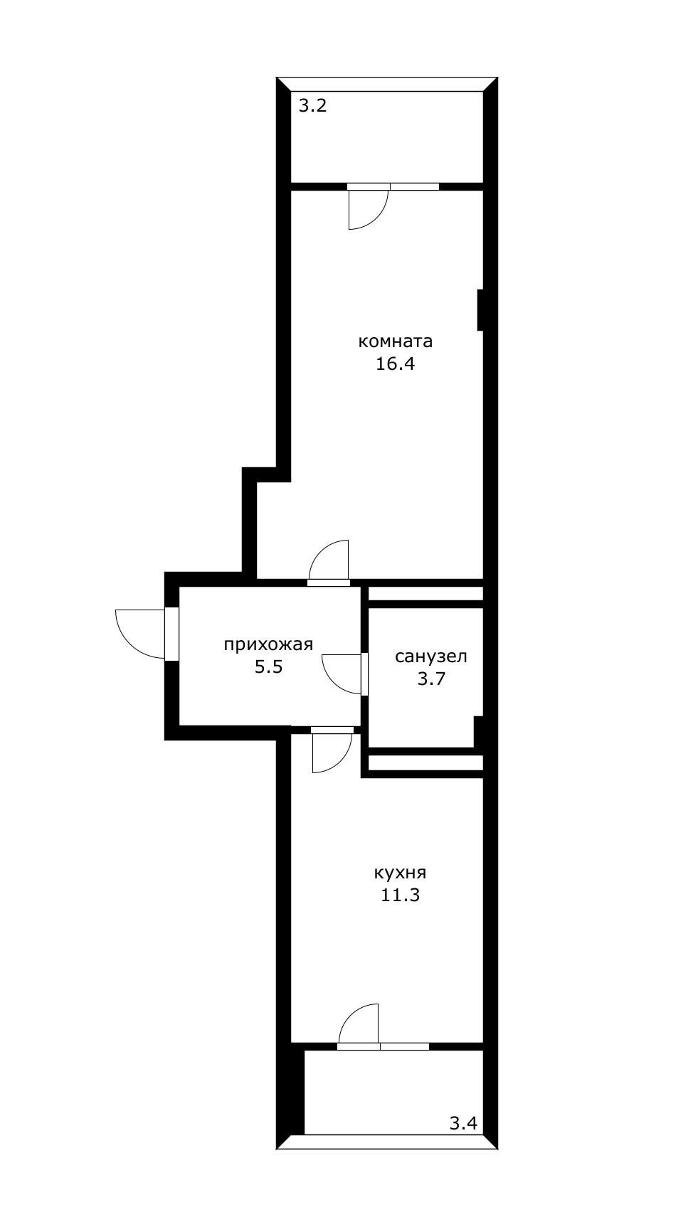 Фото №13: 1-комнатная квартира 36 м² - Краснодар, ЖК Притяжение, Завод Радиоизмерительных Приборов, Музыкальный, Прикубанский внутригородской округ, мкр. жилой комплекс Притяжение, ул. Московская, 118к2