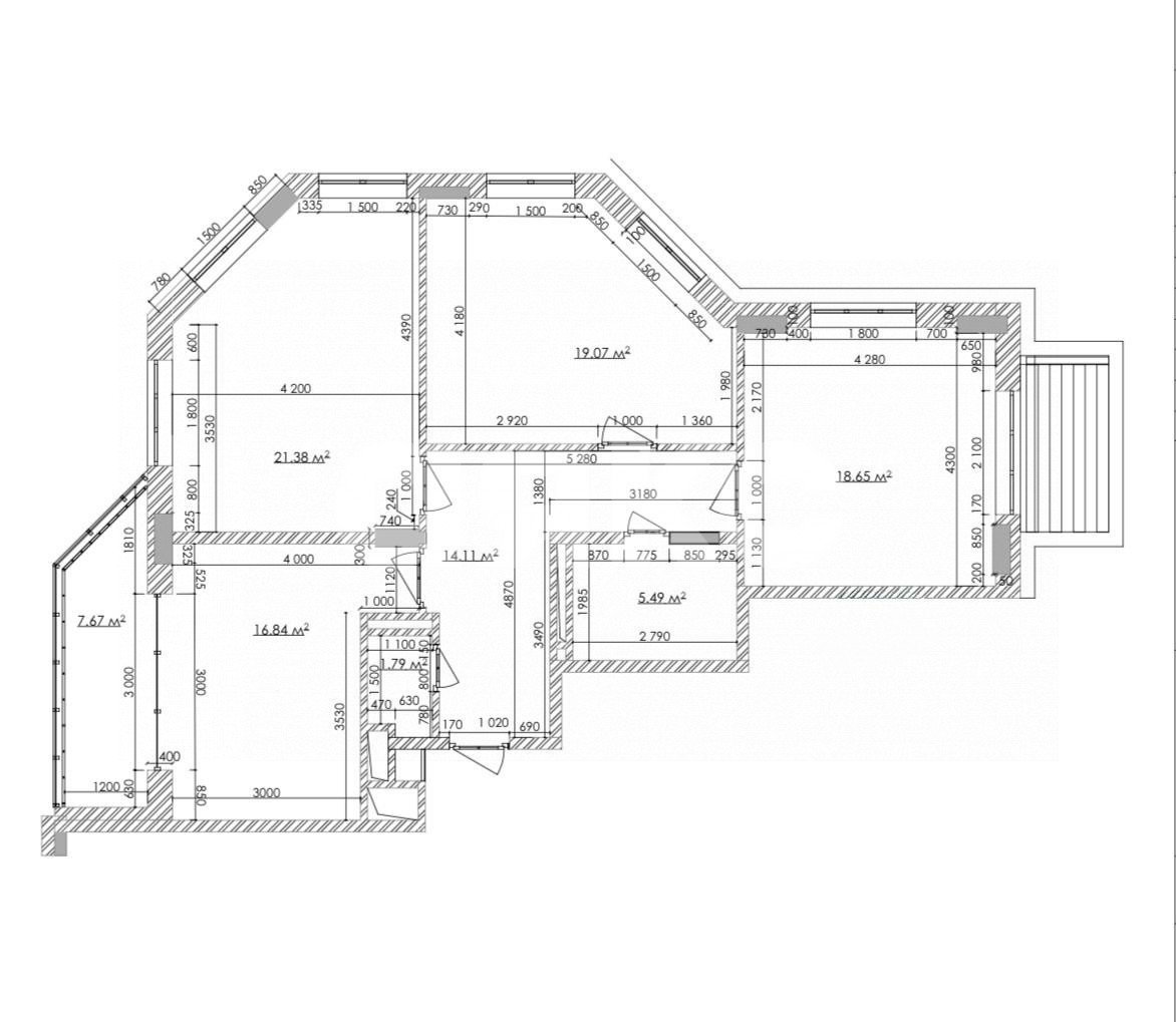 Фото №14: 3-комнатная квартира 105 м² - Майкоп, Старый город, ул. Пирогова, 4