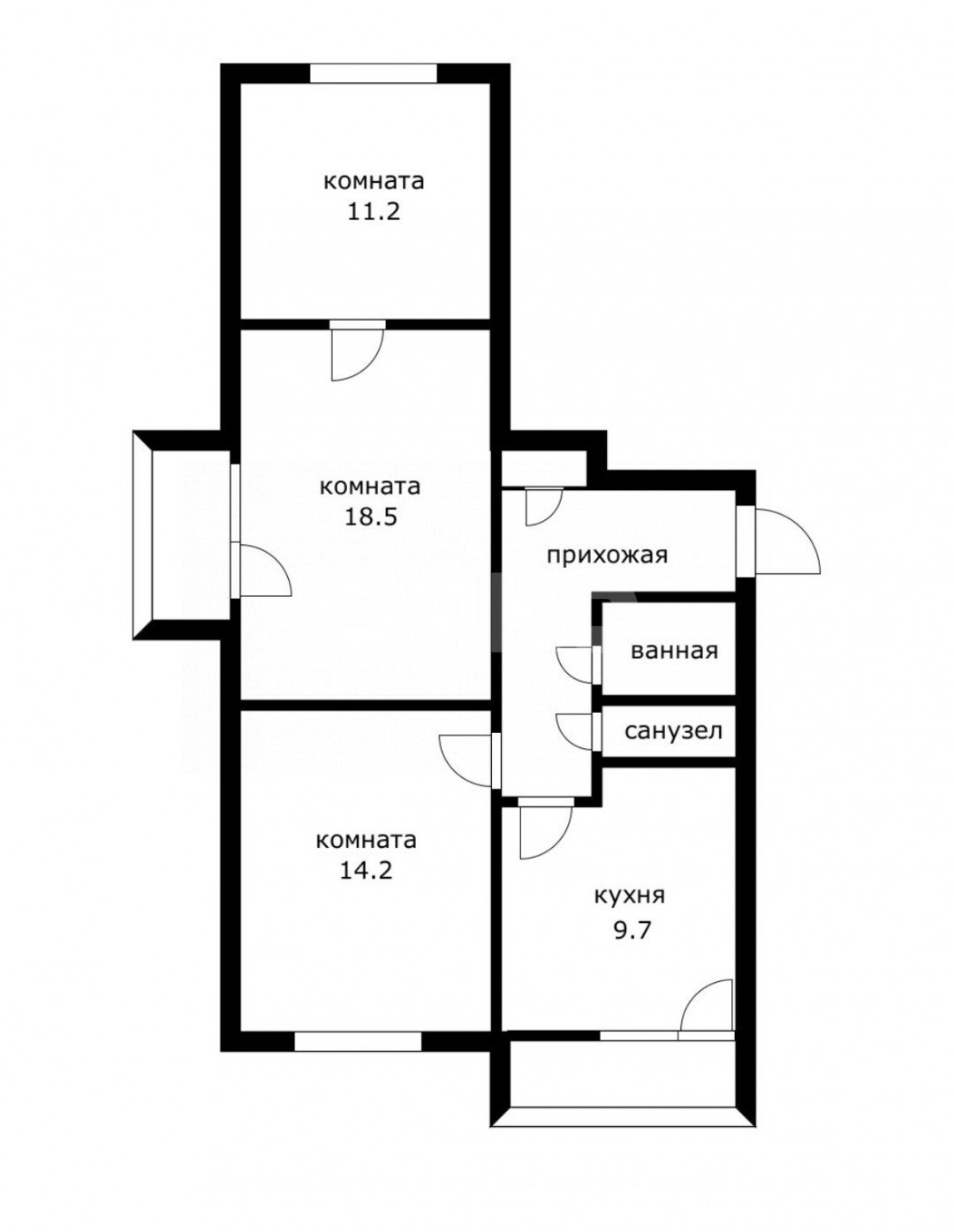 Фото №31: 3-комнатная квартира 64 м² - Москва, Новогиреево, пр-кт Зелёный, 77к1