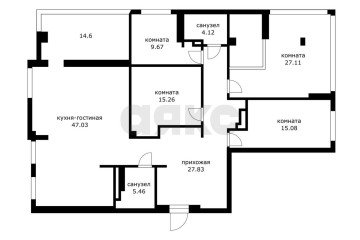 Фото №2: 4-комнатная квартира 166 м² - Краснодар, мкр. ЖК Оазис, ул. Клубная, 11