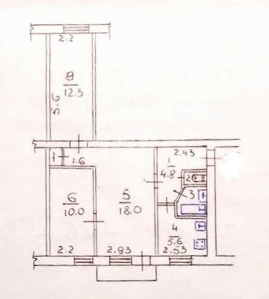 Фото №20: 3-комнатная квартира 55 м² - Симферополь, 482-й квартал, ул. Киевская, 86