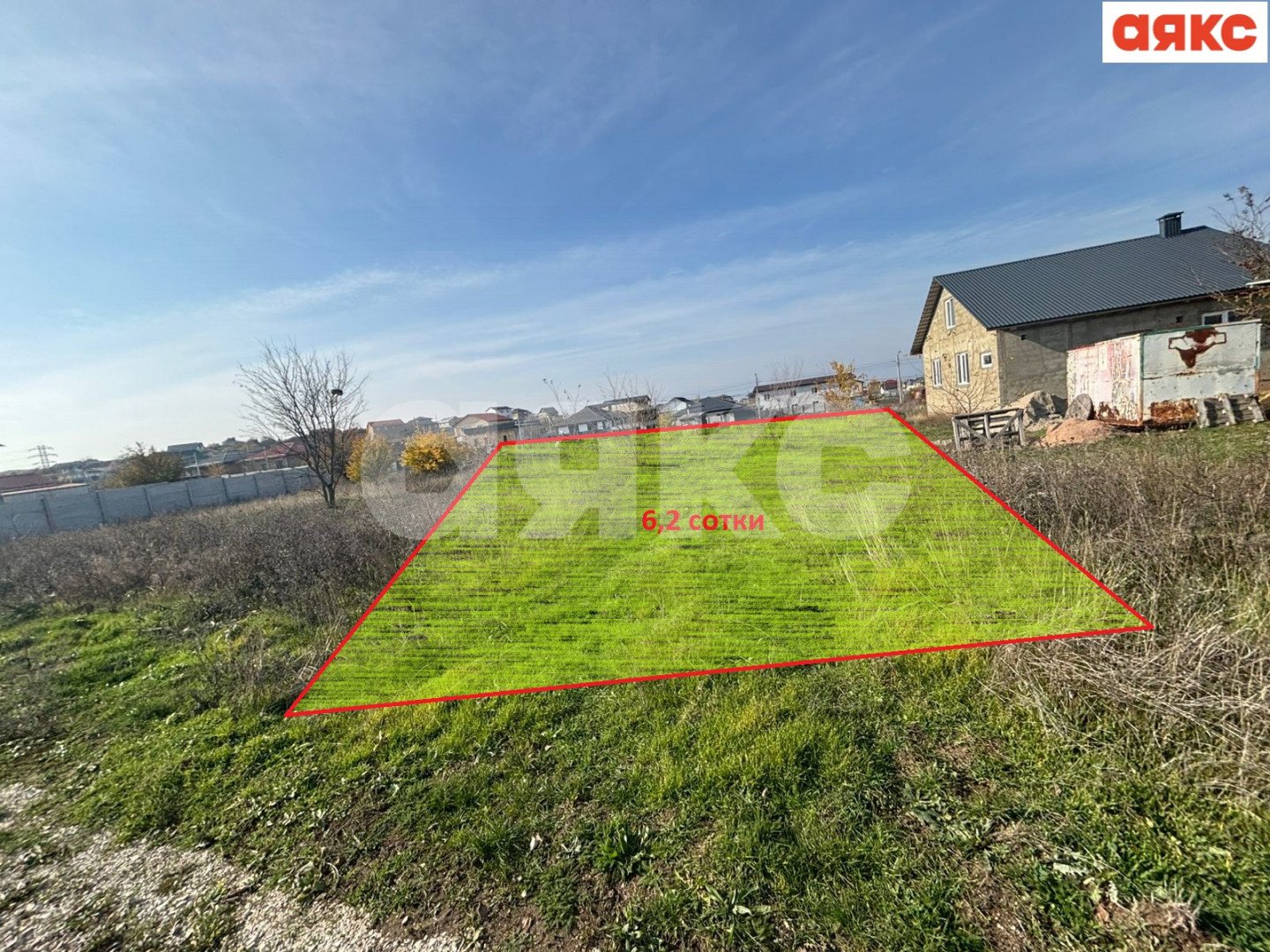 Фото №1: Земельный участок под ИЖС 6.2 сот. - Мирное, ул. Давида Гордона