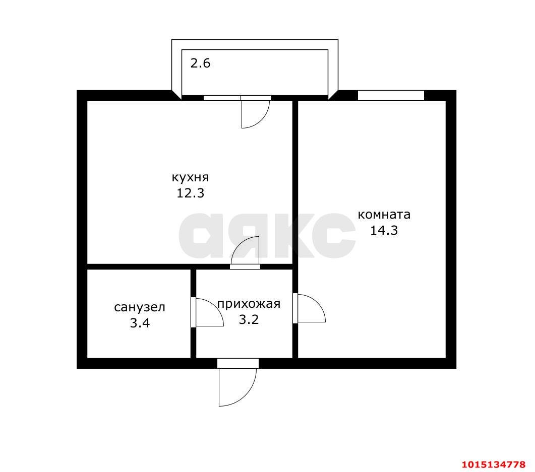 Фото №11: 1-комнатная квартира 33 м² - Краснодар, жилой комплекс Западный Город, ул. Крылатская, 7
