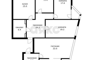 Фото №5: 4-комнатная квартира 141 м² - Краснодар, мкр. жилой комплекс Сказка Град, ул. имени В.Н. Мачуги, 166