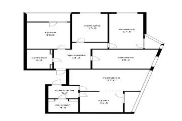 Фото №5: 4-комнатная квартира 141 м² - Краснодар, мкр. Карасунский внутригородской округ, ул. имени В.Н. Мачуги, 166