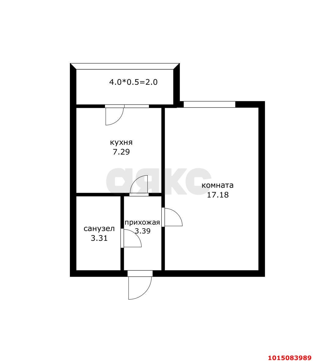 Фото №10: 1-комнатная квартира 34 м² - Краснодар, Завод Радиоизмерительных Приборов, пер. Гаражный, 12/3к1