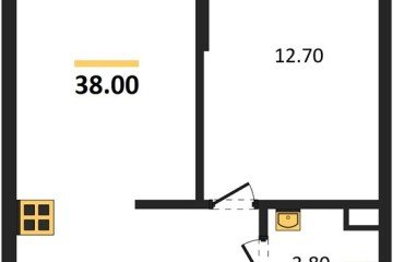 Фото №1: 1-комнатная квартира 38 м² - Краснодар, мкр. Догма Парк, ул. Марины Цветаевой, 36