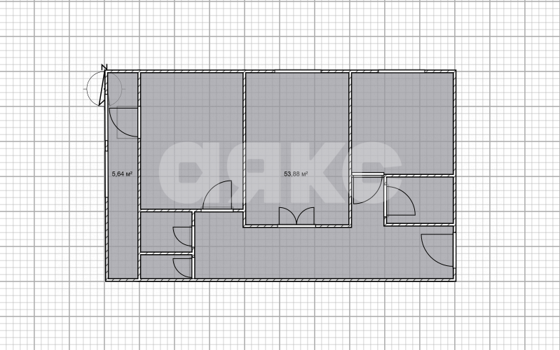Фото №15: 2-комнатная квартира 52 м² - Орехово-Зуево, ул. 1905 года, 25