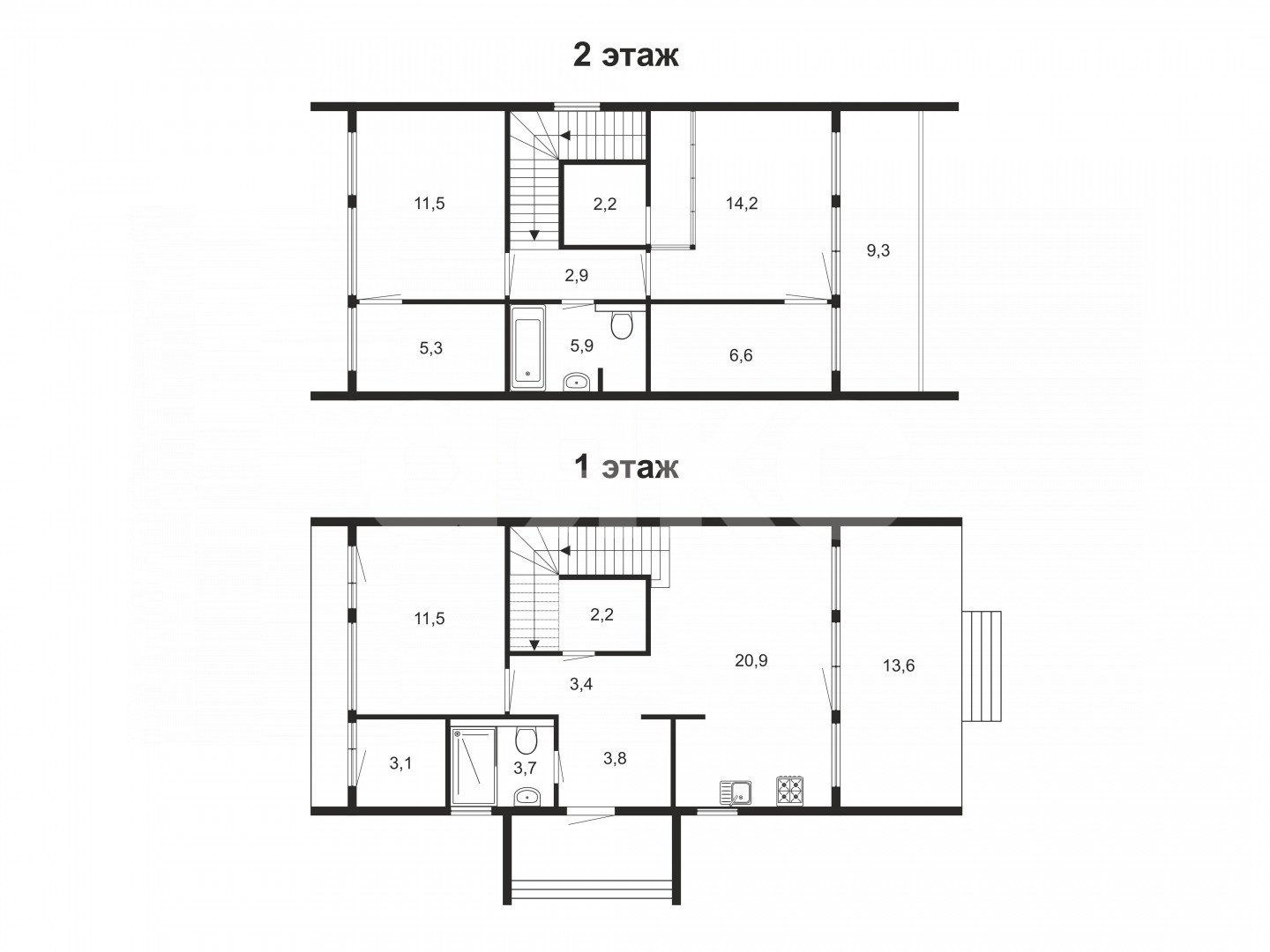 Фото №32: Дом 130 м² + 5 сот. - Ворыпаево