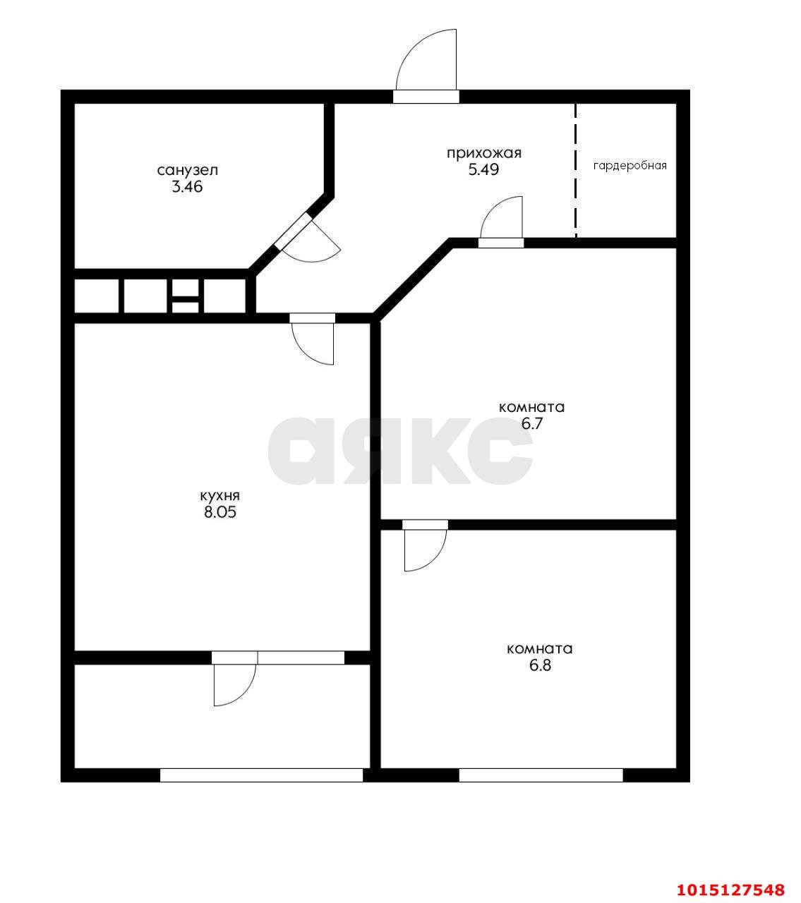 Фото №9: 1-комнатная квартира 33 м² - Новая Адыгея, жилой комплекс Мега-Победа, ул. Береговая, 3к16