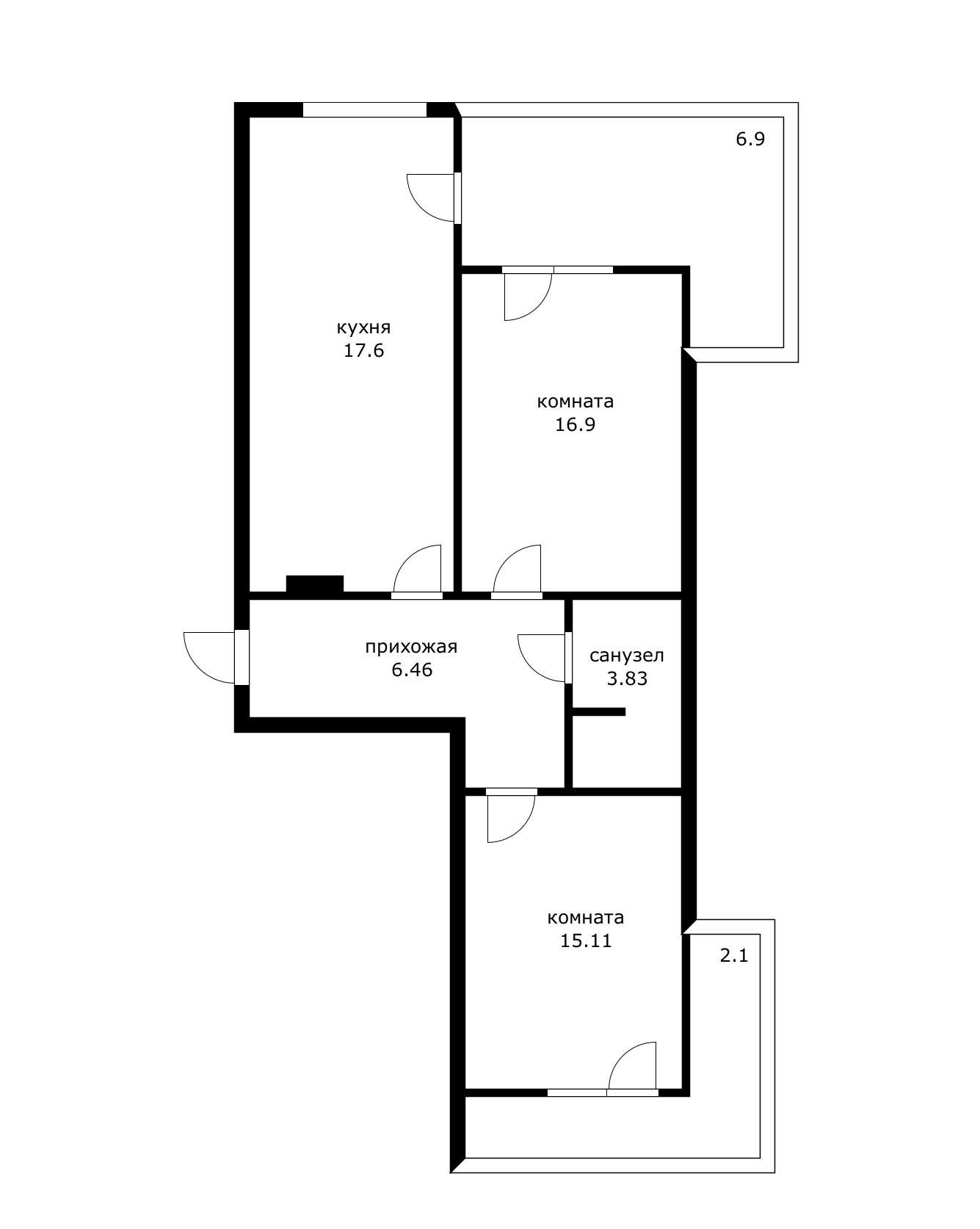 Фото №16: 2-комнатная квартира 73 м² - Краснодар, Прикубанский внутригородской округ, квартал Доброта, мкр. Любимово, 16