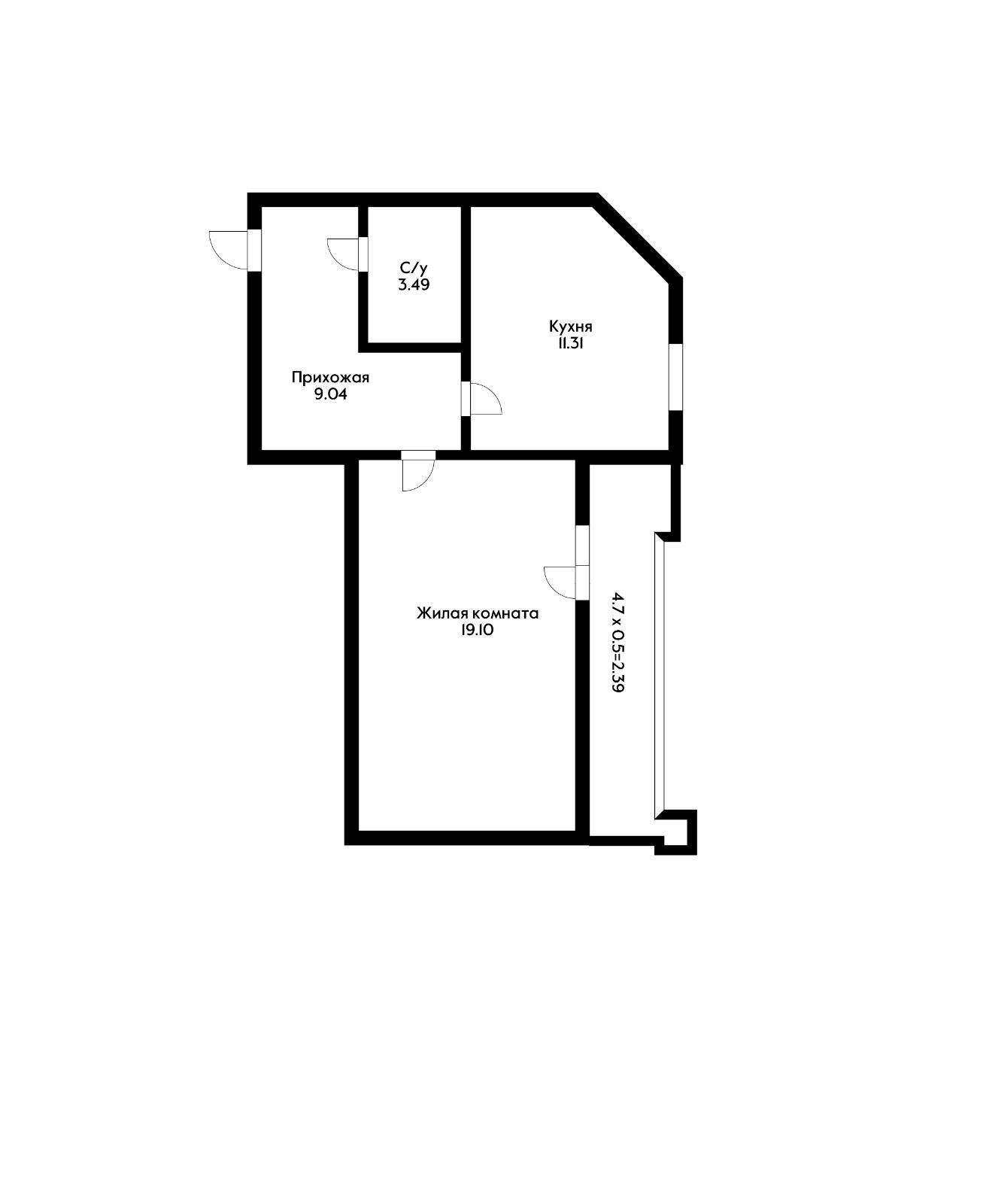 Фото №9: 1-комнатная квартира 42 м² - Краснодар, ЖК Жемчужина, Прикубанский внутригородской округ, Завод Радиоизмерительных Приборов, Музыкальный, мкр. жилой комплекс Жемчужина, ул. имени Ф.И. Шаляпина, 30/1