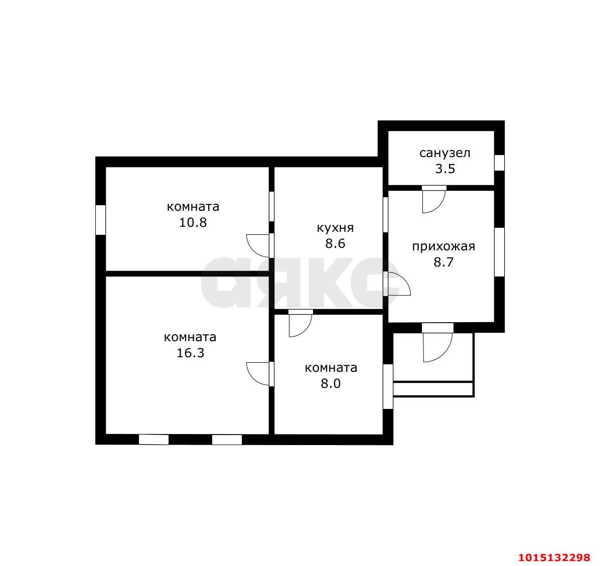 Фото №16: 3-комнатная квартира 55 м² - Краснодар, Дубинка, ул. Челюскина, 2