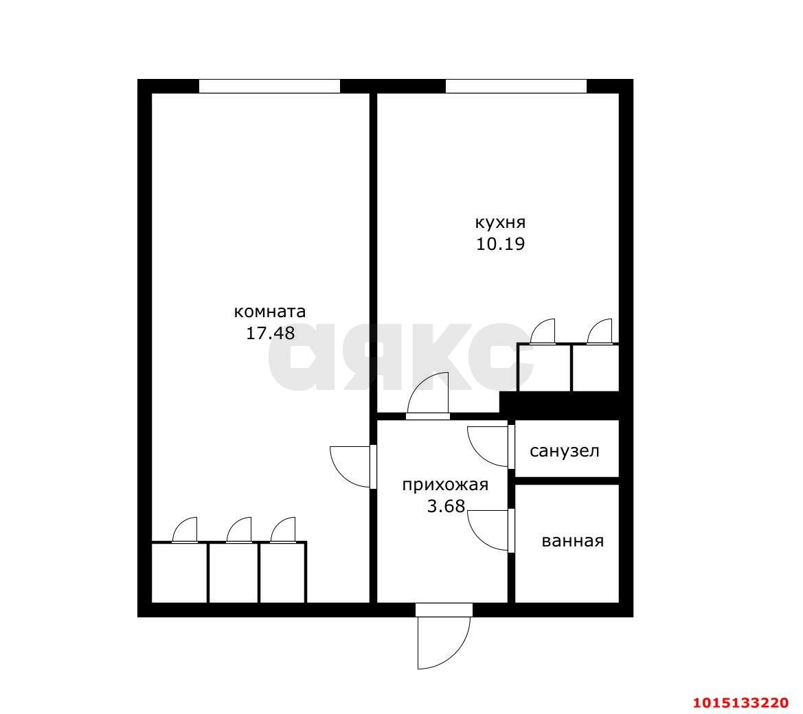 Фото №15: 2-комнатная квартира 45 м² - Краснодар, Завод Измерительных Приборов, ул. Зиповская, 20