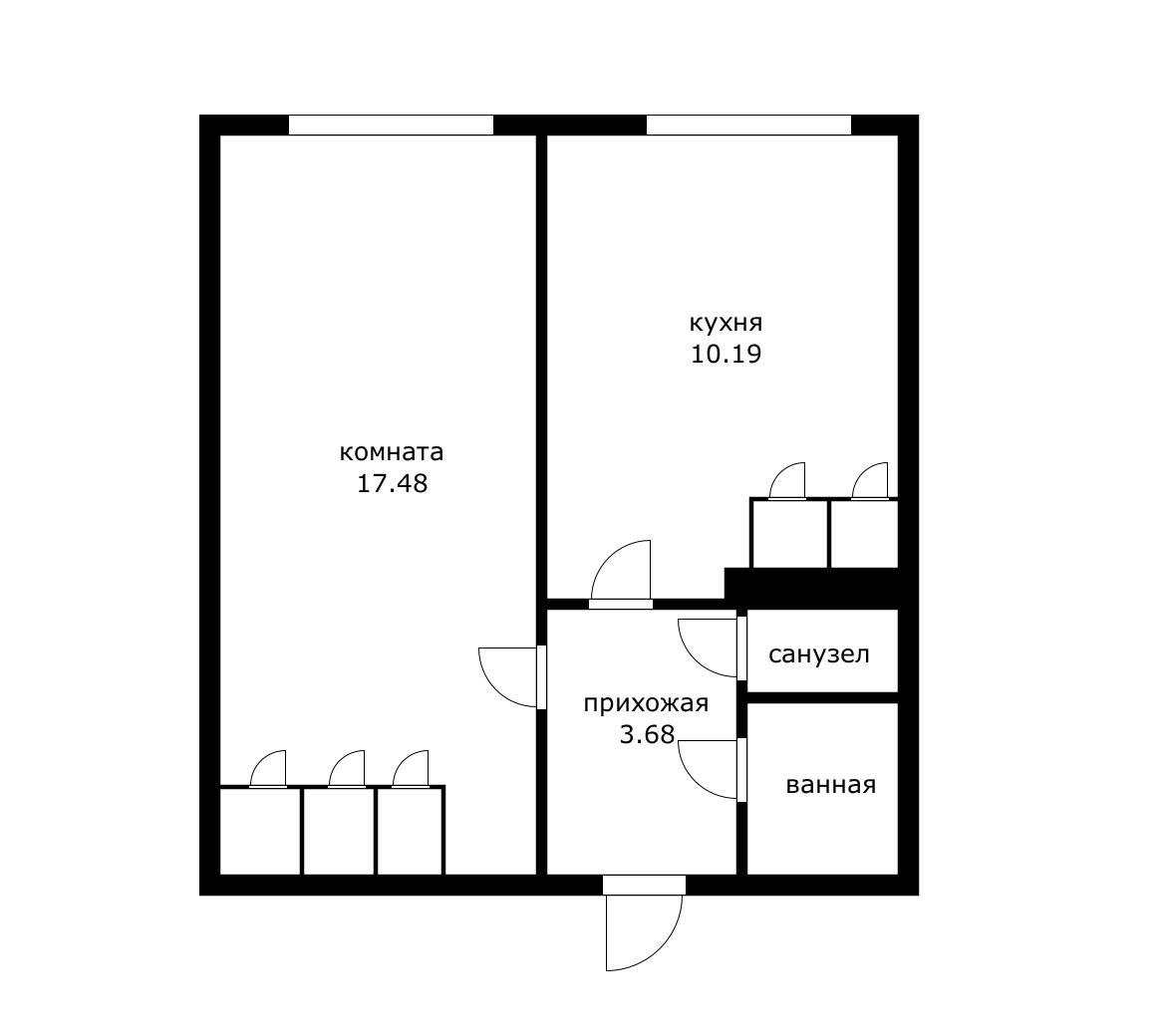 Фото №15: 2-комнатная квартира 45 м² - Краснодар, Прикубанский внутригородской округ, мкр. Завод Измерительных Приборов, ул. Зиповская, 20
