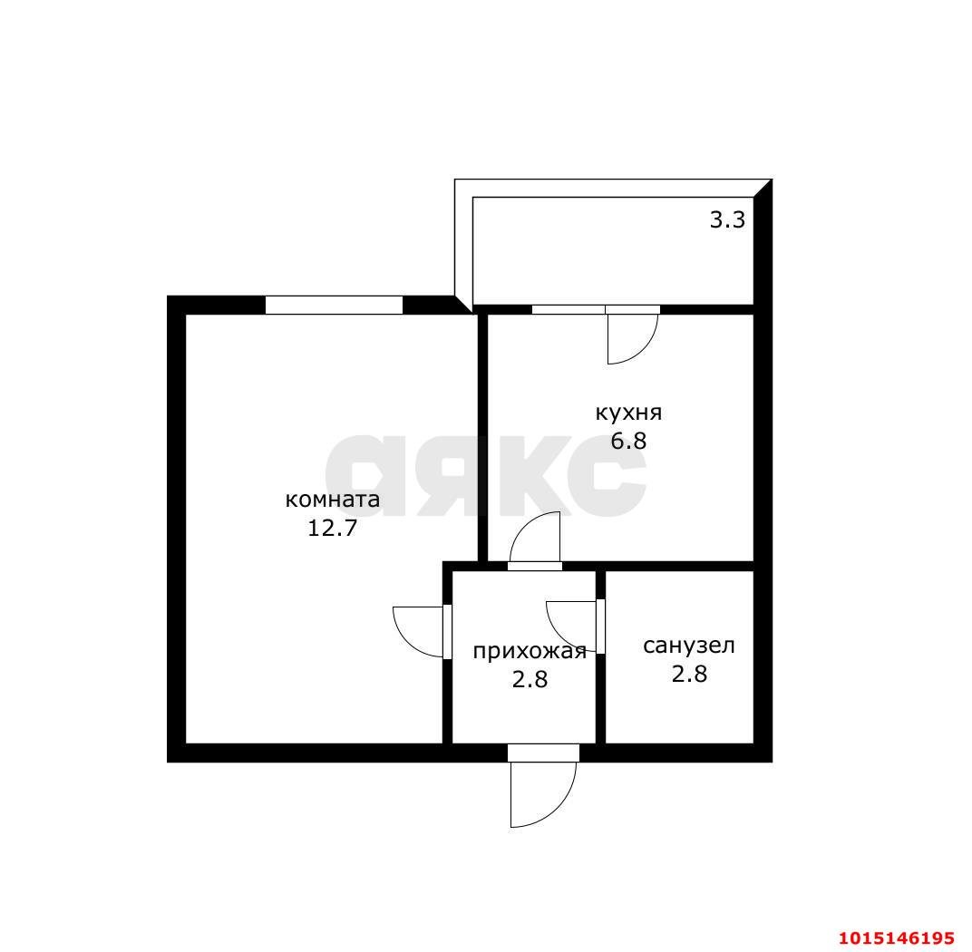 Фото №7: 1-комнатная квартира 25 м² - Новая Адыгея, ул. Тургеневское шоссе, 33с1