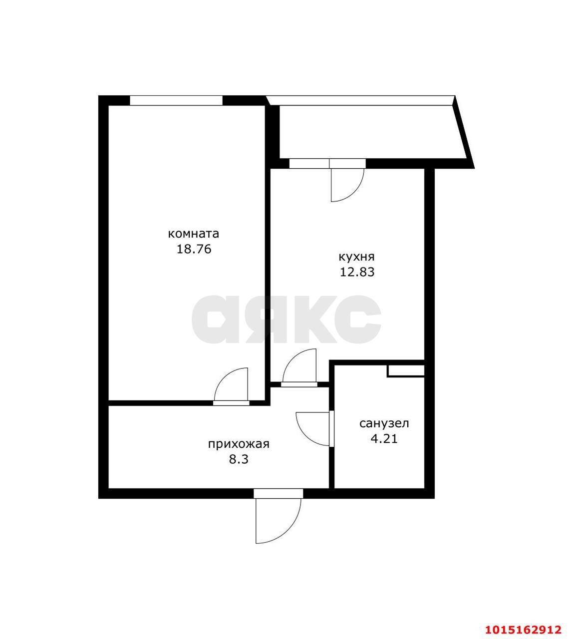 Фото №15: 1-комнатная квартира 48 м² - Краснодар, Юбилейный, б-р Клары Лучко, 8