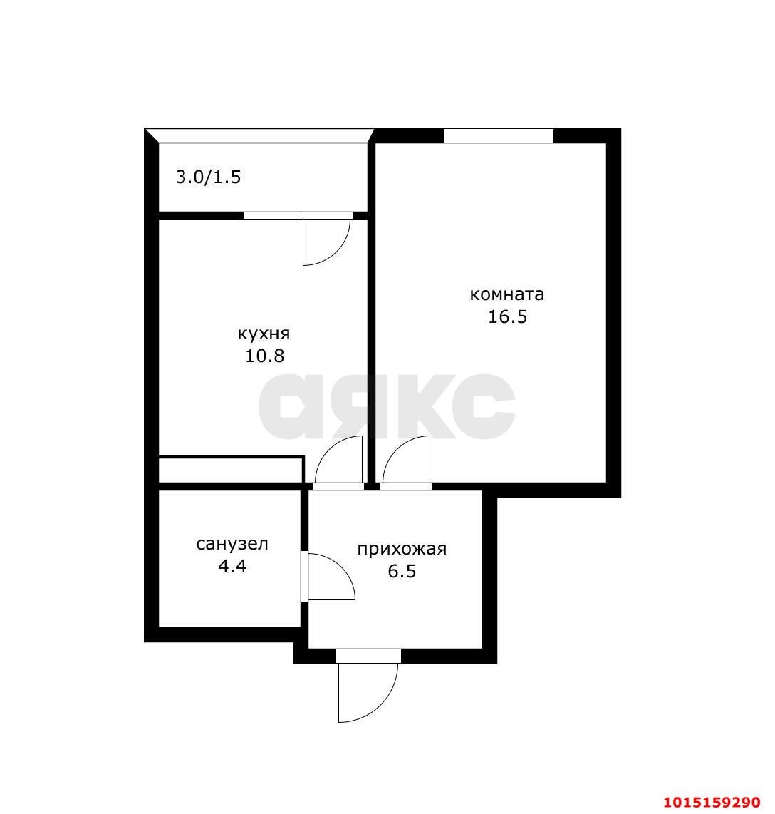 Фото №8: 1-комнатная квартира 39 м² - Краснодар, ЖК Айвазовский, ул. Старокубанская, 123Ак1