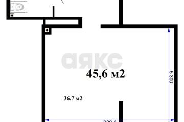 Фото №3: Торговое помещение 46 м² - Краснодар, мкр. жилой комплекс Дыхание, ул. Лётчика Позднякова, 2к13