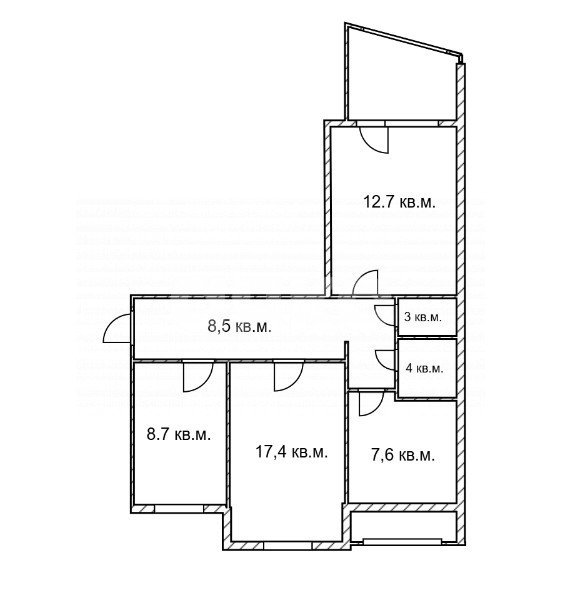 Фото №21: 3-комнатная квартира 60 м² - Симферополь, Киевский, ул. Бела Куна, 9