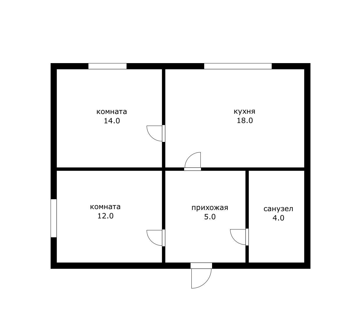 Фото №7: 2-комнатная квартира 52 м² - Яблоновский, ул. Гагарина, 156