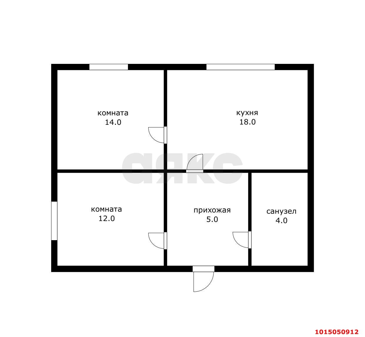 Фото №7: 2-комнатная квартира 52 м² - Яблоновский, ул. Гагарина, 156
