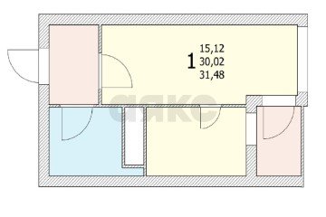 Фото №3: 1-комнатная квартира 30 м² - Краснодар, мкр. Солнечный, ул. Памяти Чернобыльцев, 1