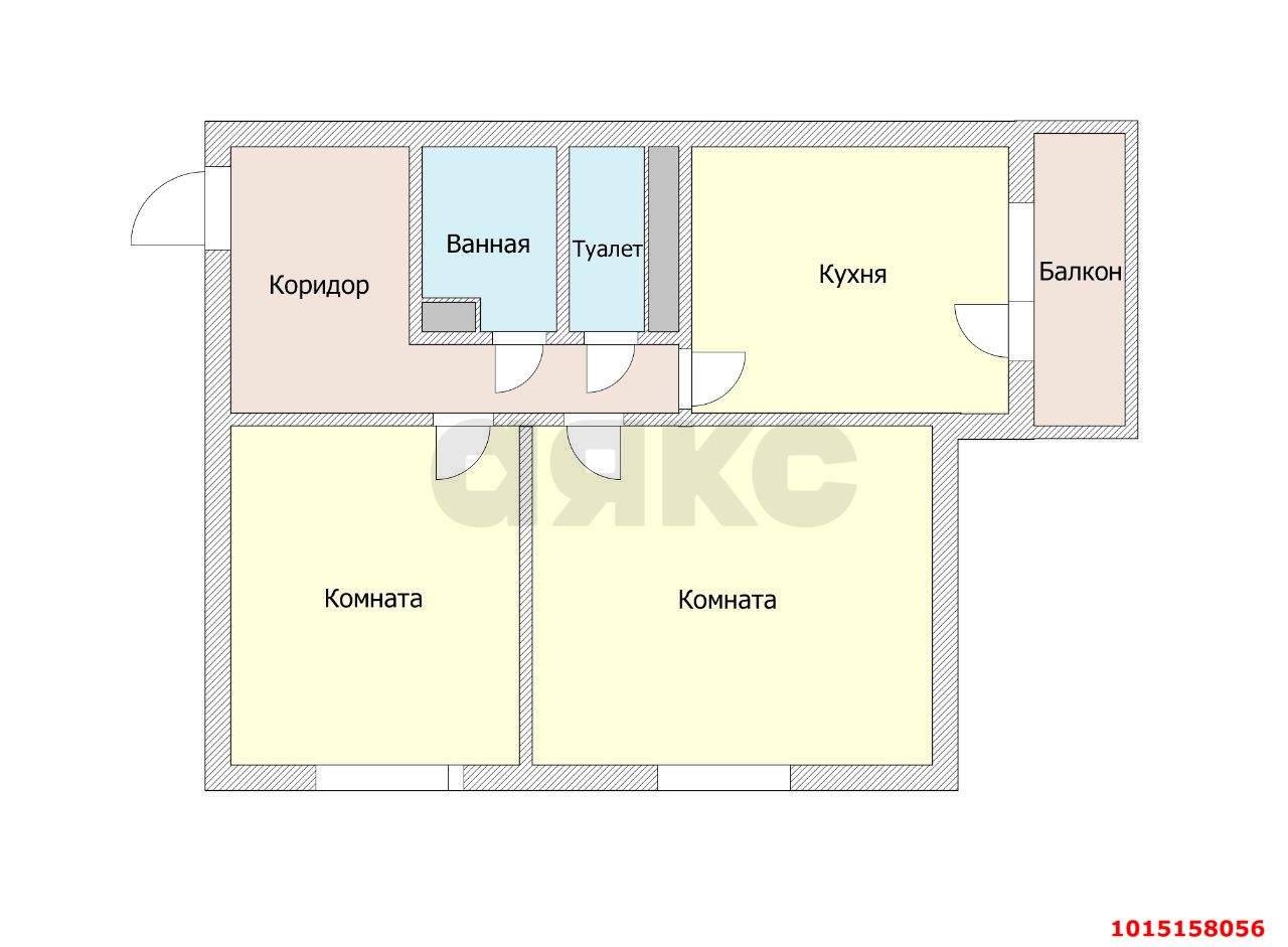 Фото №8: 2-комнатная квартира 69 м² - Краснодар, Солнечный, ул. Казбекская, 9