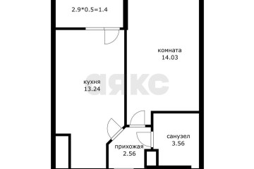 Фото №2: 1-комнатная квартира 36 м² - Краснодар, мкр. имени Петра Метальникова, ул. Петра Метальникова, 36