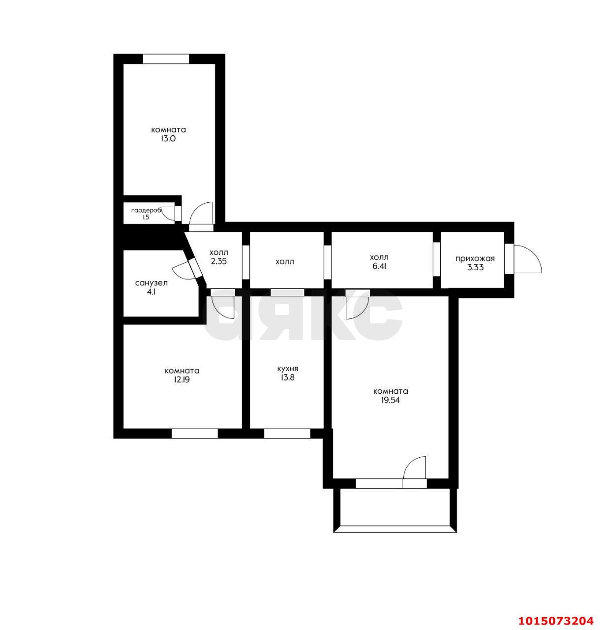 Фото №15: 3-комнатная квартира 76 м² - Краснодар, Юбилейный, б-р Платановый, 2