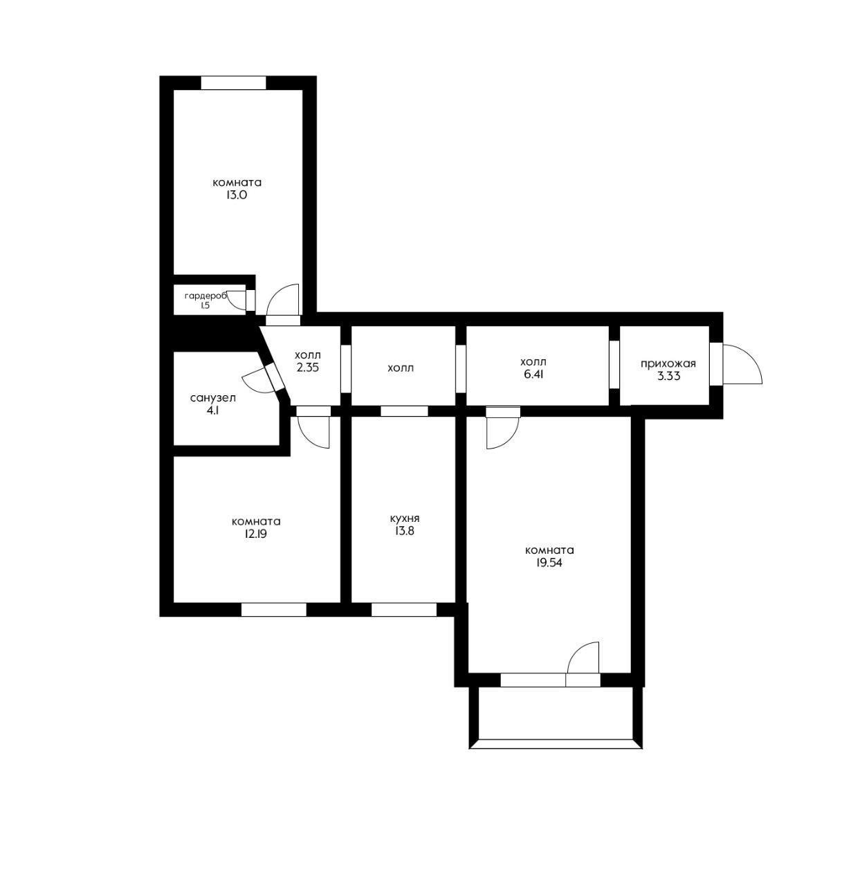 Фото №15: 3-комнатная квартира 76 м² - Краснодар, Западный внутригородской округ, мкр. Юбилейный, б-р Платановый, 2