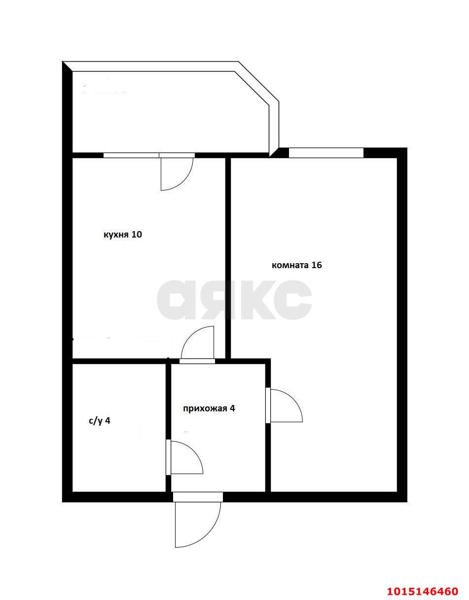 Фото №16: 1-комнатная квартира 35 м² - Краснодар, жилой комплекс Флотилия, ул. имени 40-летия Победы, 178к3
