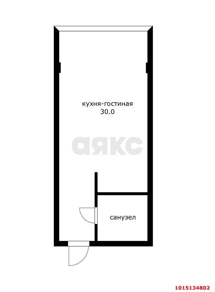 Фото №10: Студия 33 м² - Краснодар, Завод Радиоизмерительных Приборов, ул. 1 Мая, 299